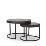 Salontafel Ora Black Kadappa Stone| | Set van 2