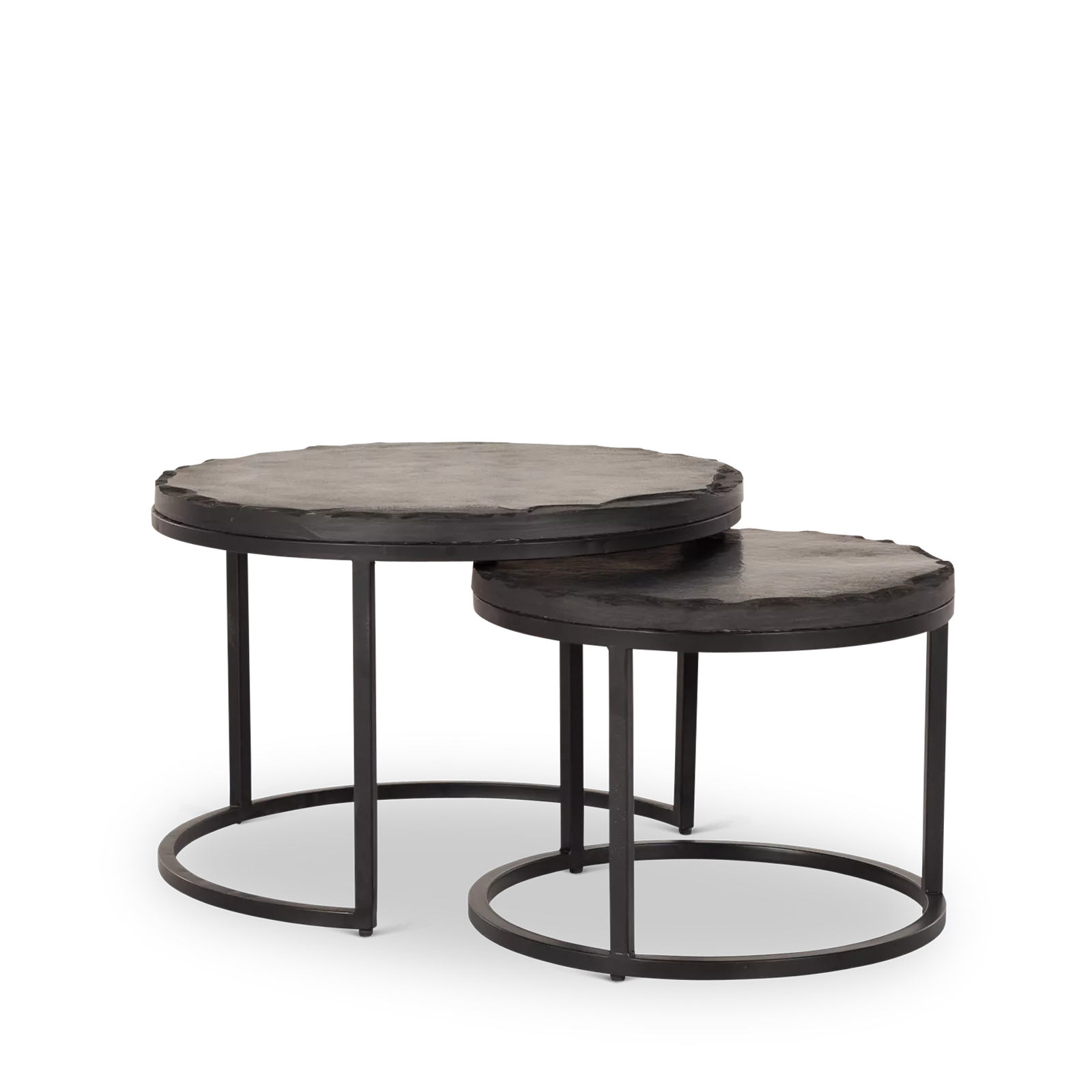 Salontafel Ora Black Kadappa Stone| | Set van 2