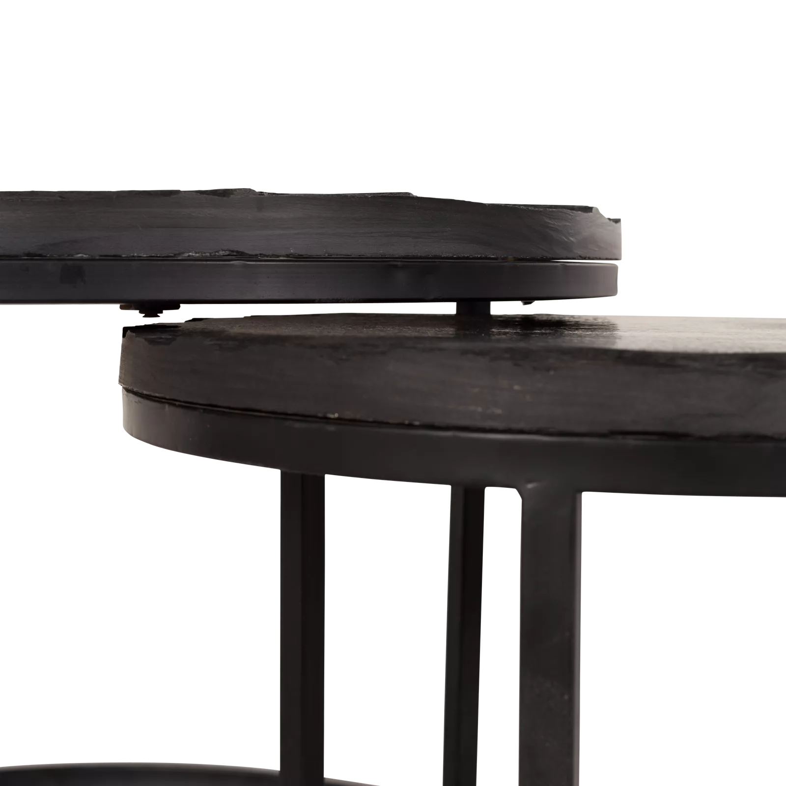 Salontafel Ora Black Kadappa Stone| | Set van 2
