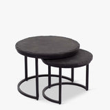 Salontafel Ora Black Kadappa Stone| | Set van 2