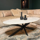 Salontafel Faye White marble | | Ovaal