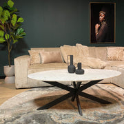 Salontafel Faye White marble | | Ovaal