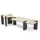 Salontafel MEVE Bruin Marmer 128 cm