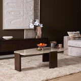 Salontafel SIVIA Bruin Marmer 130 cm