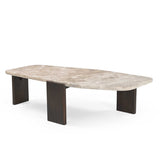 Salontafel SIVIA Bruin Marmer 130 cm