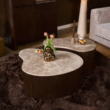 Salontafel NAOMI Bruin Marmer 70 cm