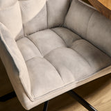 Eetkamerstoel Dani Velvet | Champagne | Met armleuning