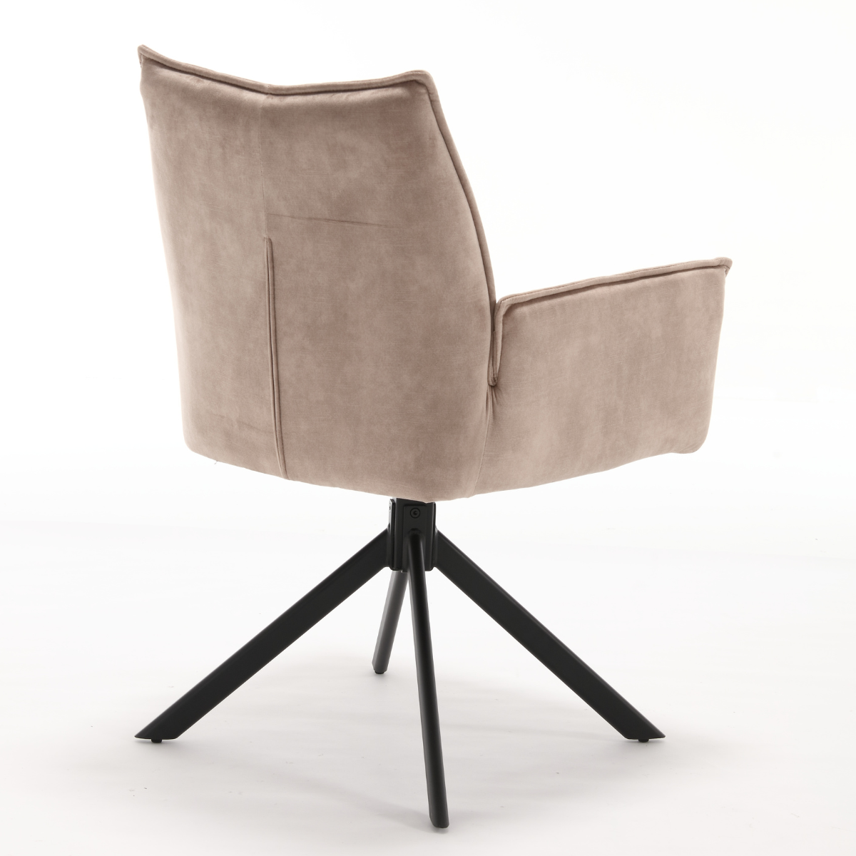 Eetkamerstoel Dani Velvet | Beige | Met armleuning