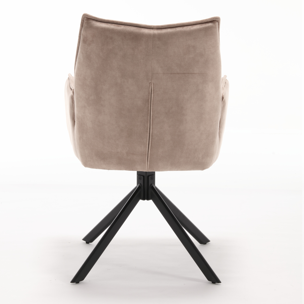 Eetkamerstoel Dani Velvet | Beige | Met armleuning
