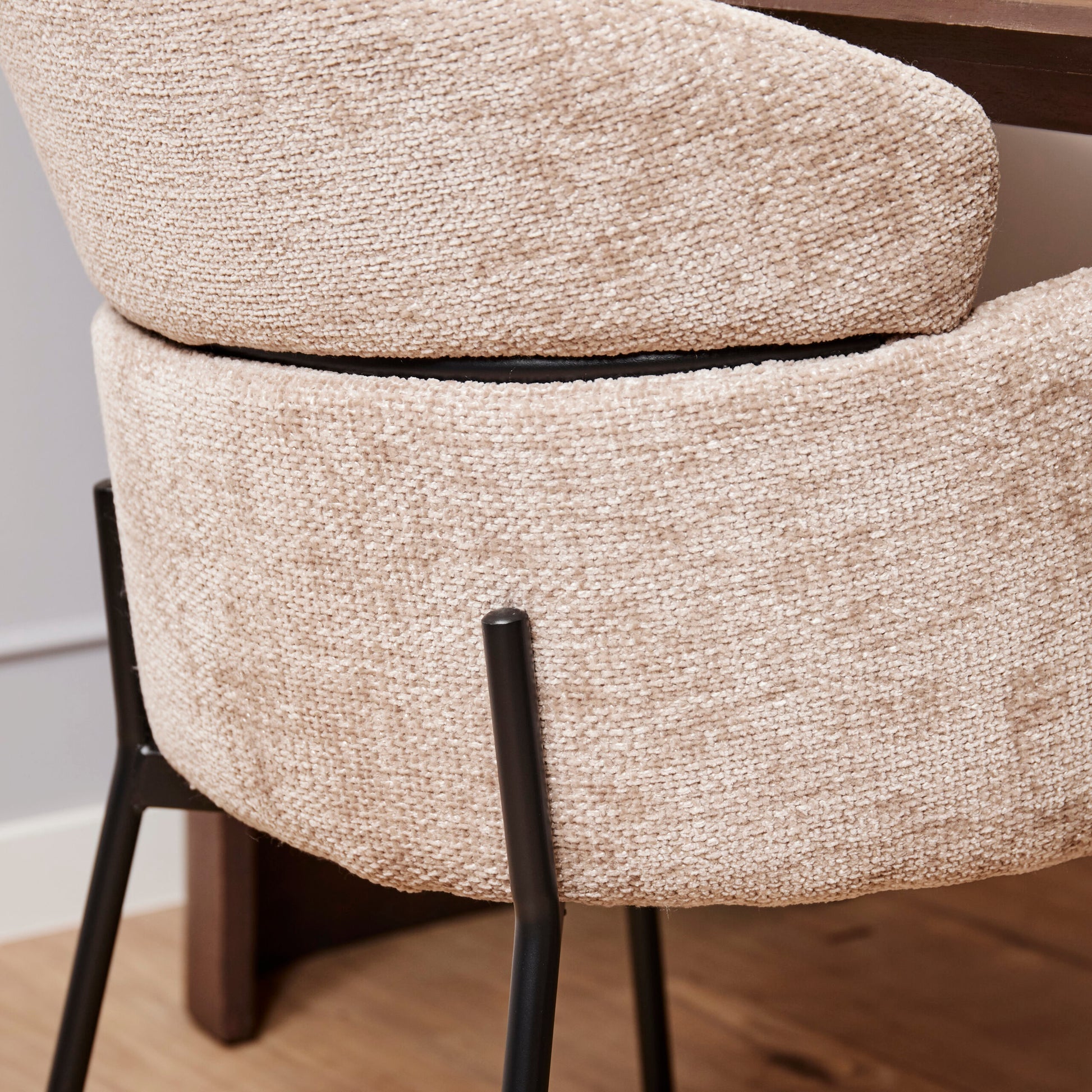 Eetkamerstoel Otis | Beige | Met armleuning