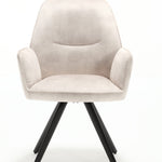 Eetkamerstoel Nova | Champagne | Met armleuning