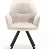 Eetkamerstoel Nova | Champagne | Met armleuning