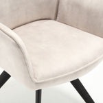 Eetkamerstoel Nova | Champagne | Met armleuning