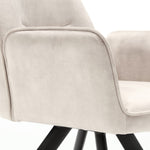 Eetkamerstoel Nova | Champagne | Met armleuning