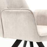 Eetkamerstoel Nova | Champagne | Met armleuning