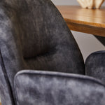 Eetkamerstoel Nova | Antraciet | Met armleuning