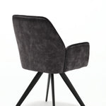 Eetkamerstoel Nova | Antraciet | Met armleuning