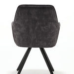 Eetkamerstoel Nova | Antraciet | Met armleuning