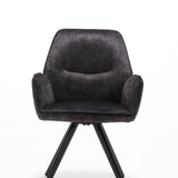 Eetkamerstoel Nova | Antraciet | Met armleuning