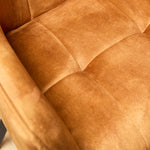 Eetkamerstoel Emma Velvet | Yellow | Met armleuning