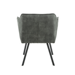 Eetkamerstoel Emma Velvet | Hunter Green | Met armleuning