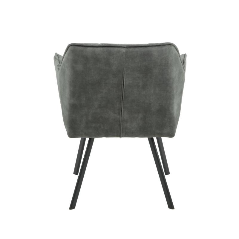 Eetkamerstoel Emma Velvet | Hunter Green | Met armleuning