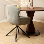 Eetkamerstoel Hanna | Ash Grey | Met armleuning