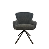 Eetkamerstoel Hanna | Charcoal Brown | Met armleuning