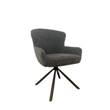 Eetkamerstoel Hanna | Charcoal Brown | Met armleuning