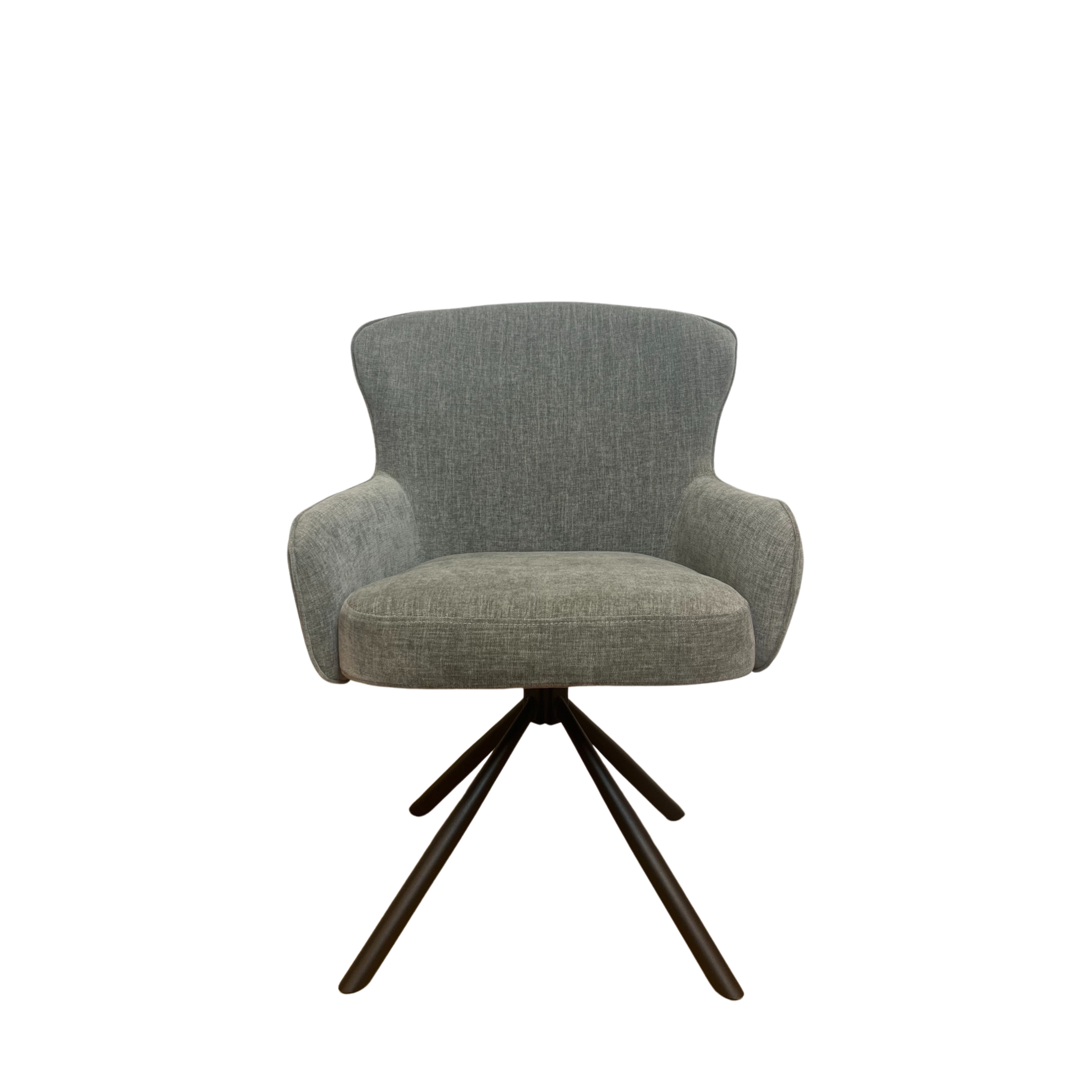 Eetkamerstoel Hanna | Charcoal Brown | Met armleuning