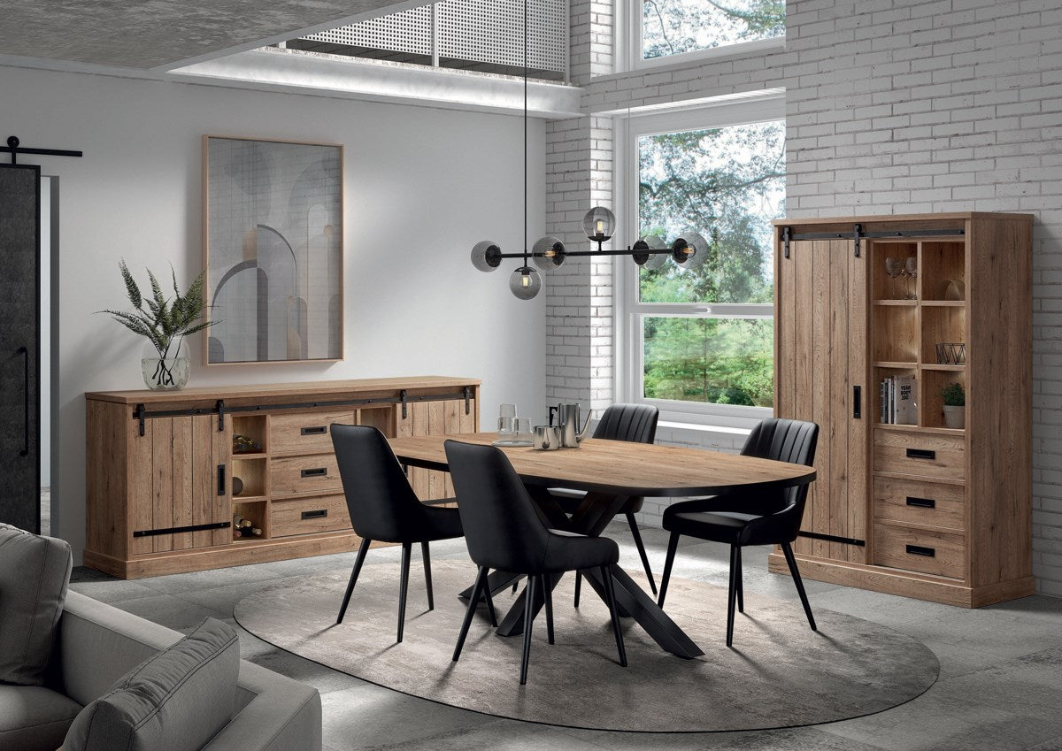 Eetkamerset Piero + 4 stoelen