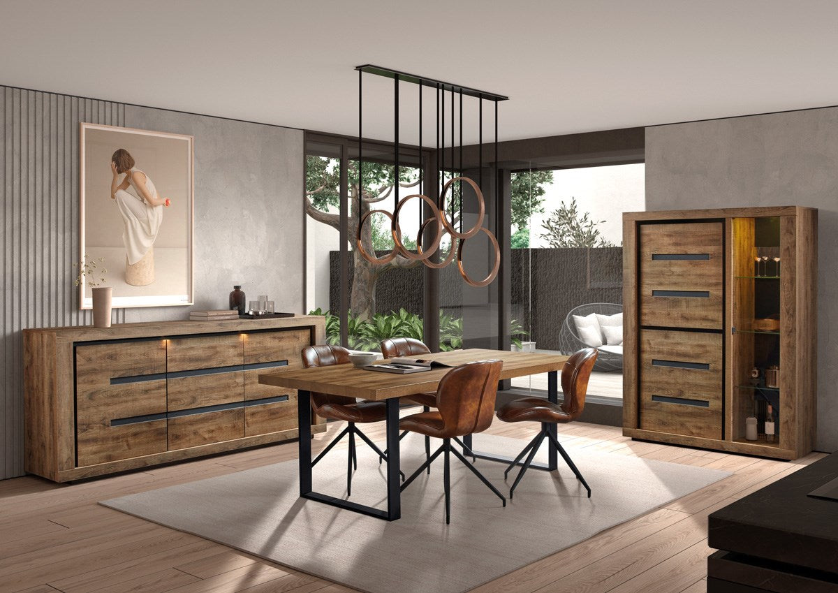 Eetkamerset Scott + 4 stoelen