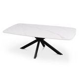 Salontafel 'Apollo' 130 cm Deens Ovaal Steen Wit