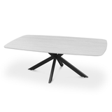 Salontafel 'Apollo' 130 cm Deens Ovaal Steen Baroque Grijs