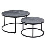 Salontafel 'Boston' Decor Glas Steen Grijs