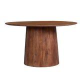 Tafel 'Miguel' 130 cm Rond Mango hout Lichtbruin