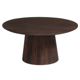 Salontafel 'Miguel' 80 cm Rond Mango hout Donkerbruin