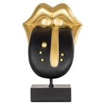 Deco object Tongue (Black/gold)