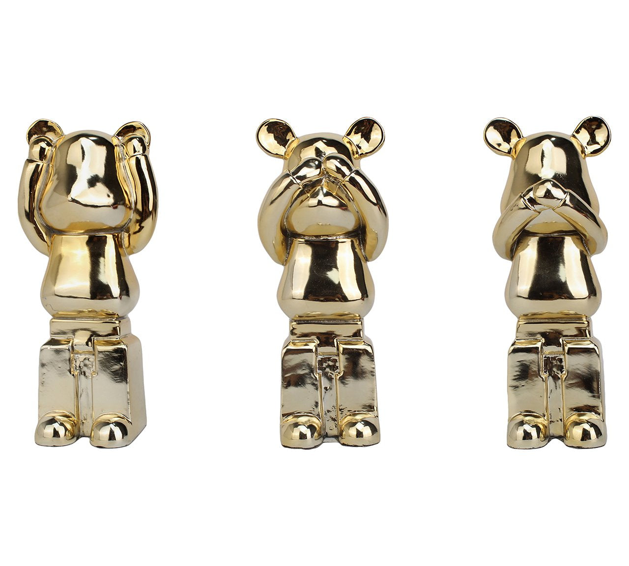 Deco object Berna set van 3 (Gold)