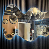 Spiegel Mirror with Light CW003 Curve 170x100x2,2