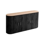 Dressoir Kimberly Black 180x40x85 cm - Flintstone