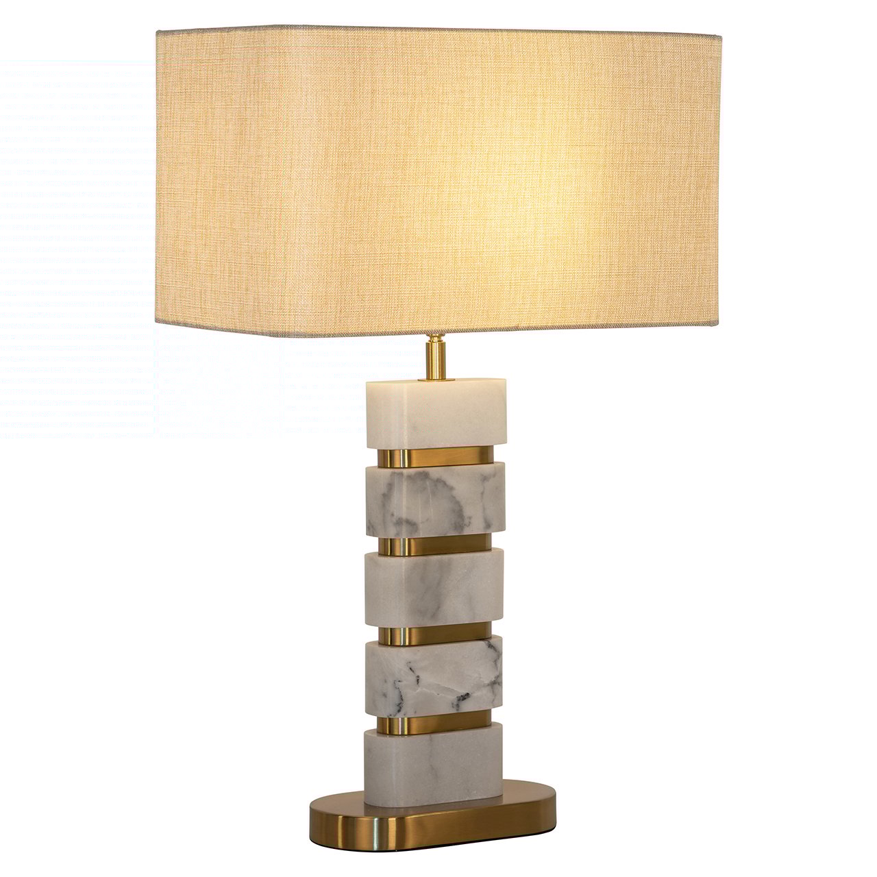 Tafellamp Lenore incl. lampenkap (Gold)