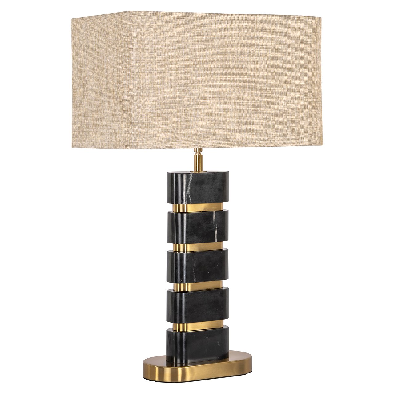 Tafellamp Levina incl. lampenkap (Black/gold)