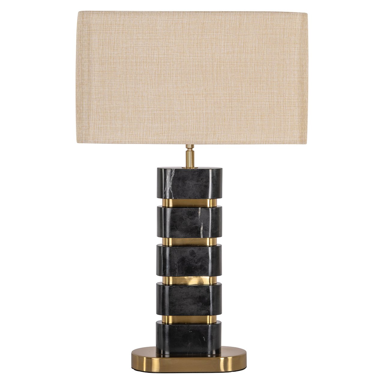 Tafellamp Levina incl. lampenkap (Black/gold)