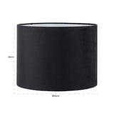 Lampenkap Jaylinn 40Ø zwart (Black)