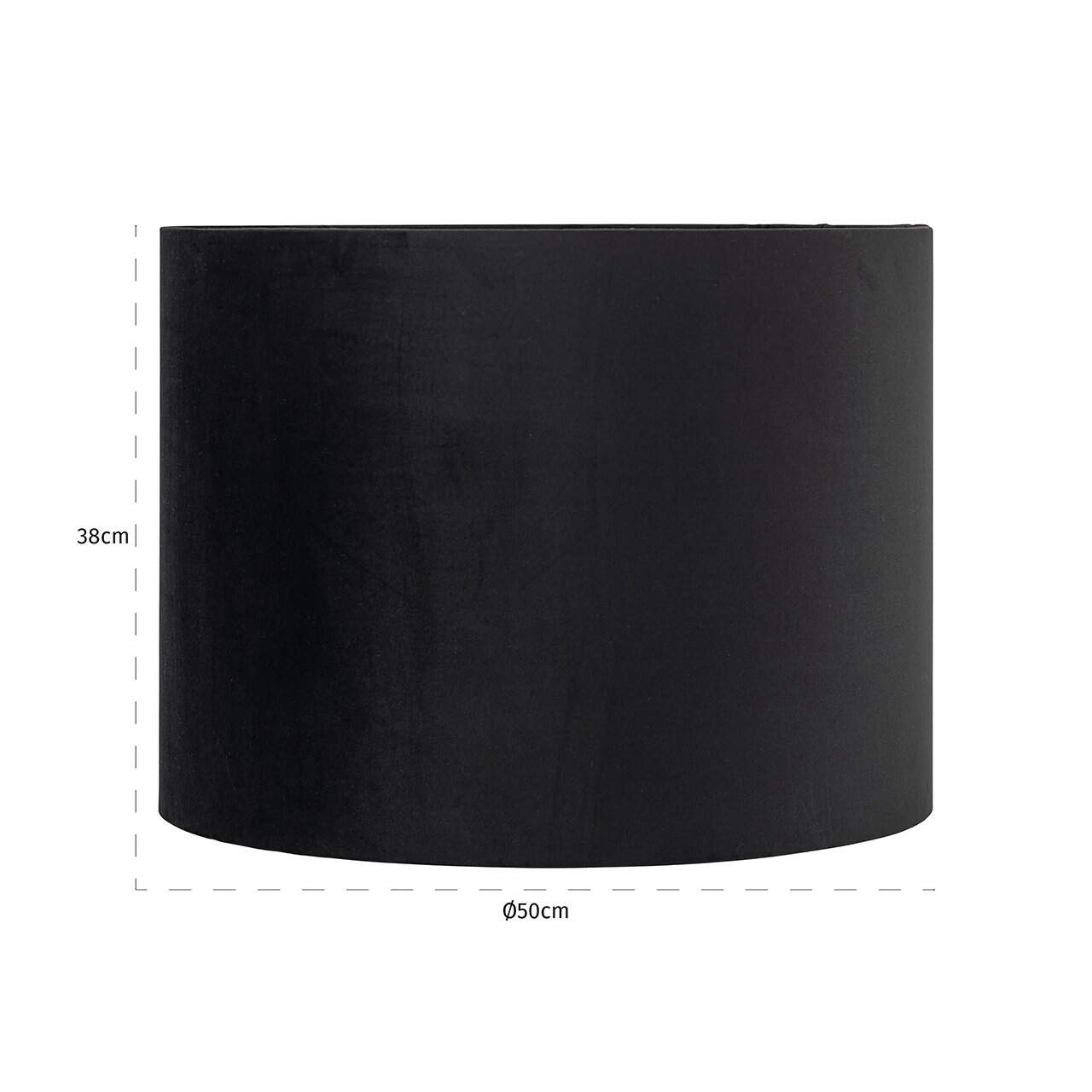 Lampenkap Jaylinn 50Ø zwart (Black)