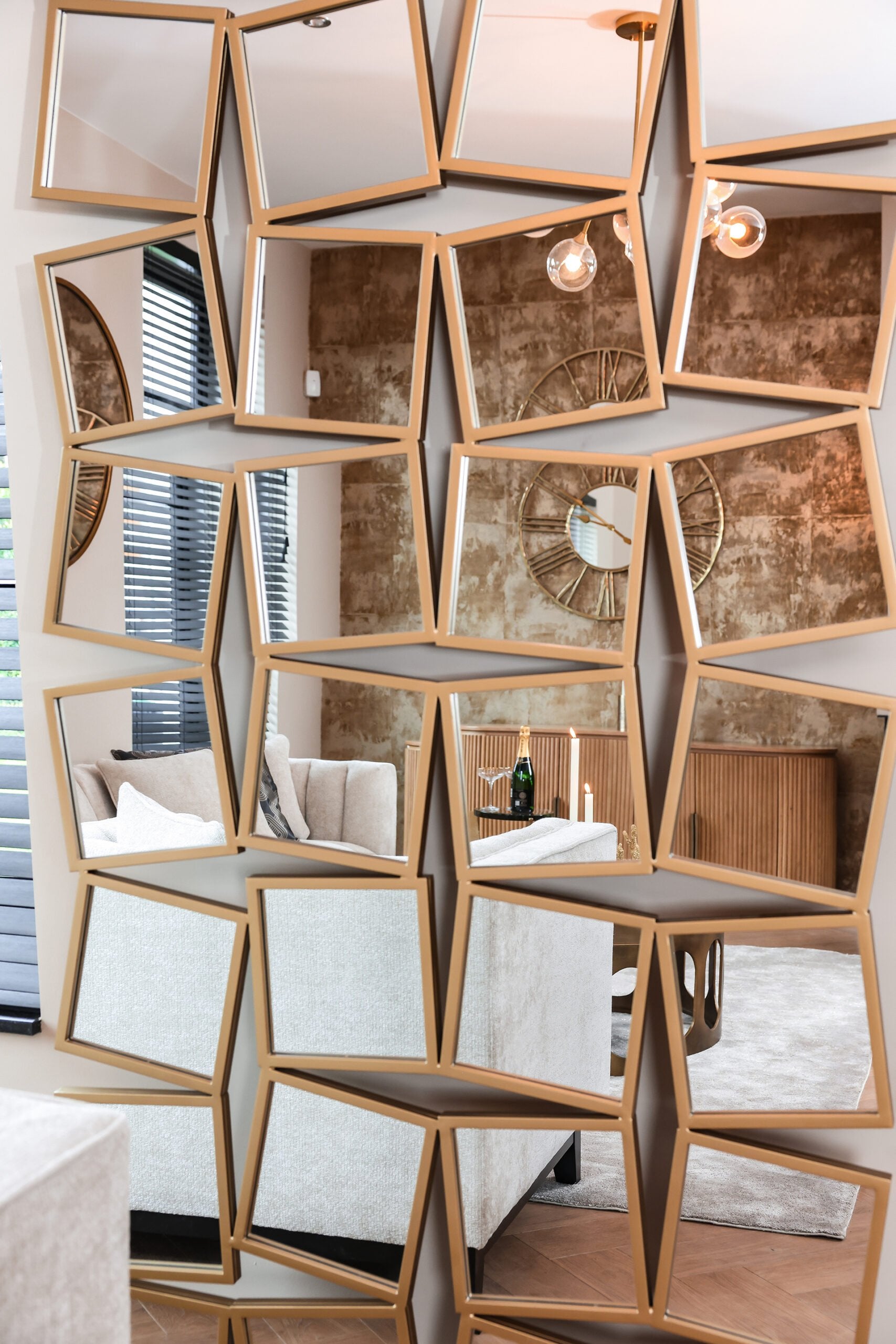 Spiegel Badia goud (Gold)