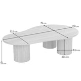 Salontafel TORINO 130 Walnootkleur