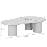 Salontafel MILTON Taupe 130