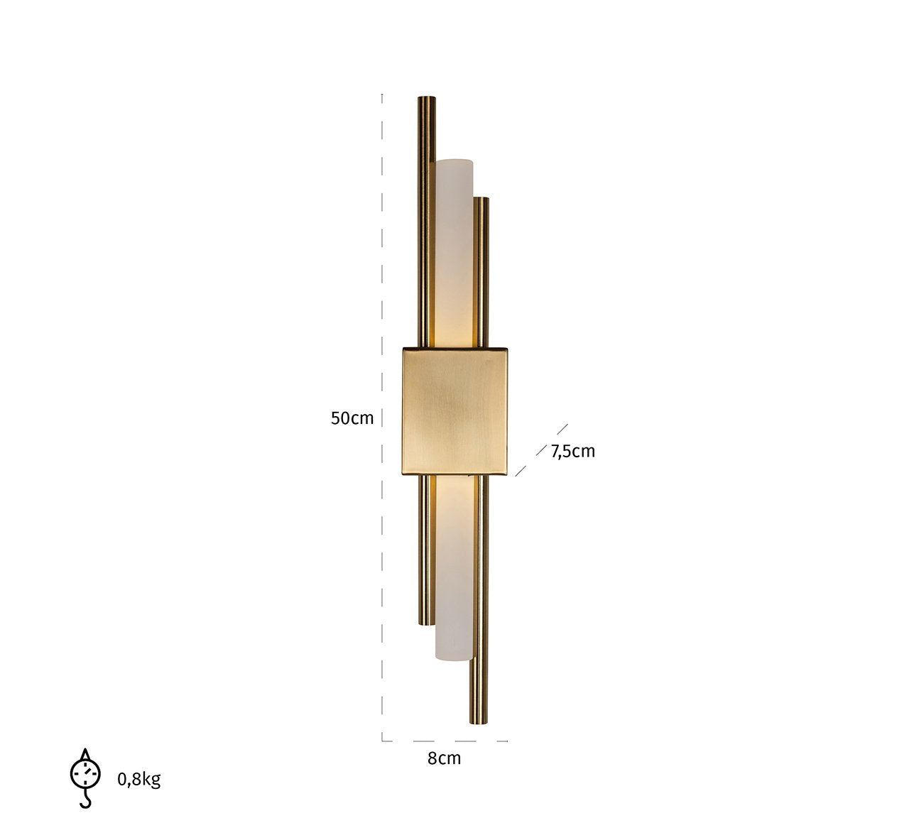 Wandlamp Mylas gold (Gold)